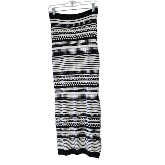 Rachel Zoe crochet maxi Skirt black white Size XS NWT boho festival oldmoney - Picture 2 of 8